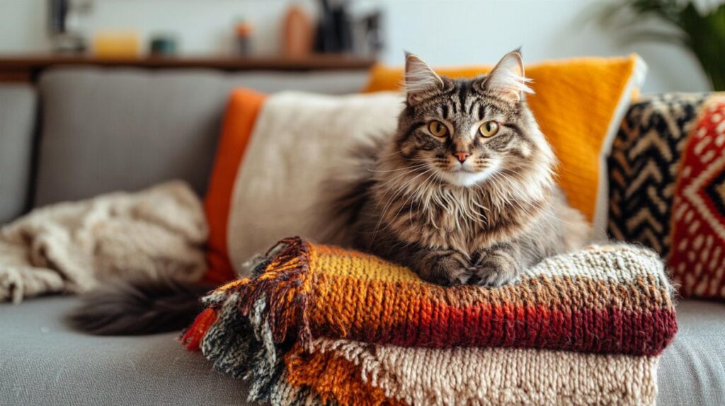 consejos efectivos para mantener las mantas libres de pelos de gato