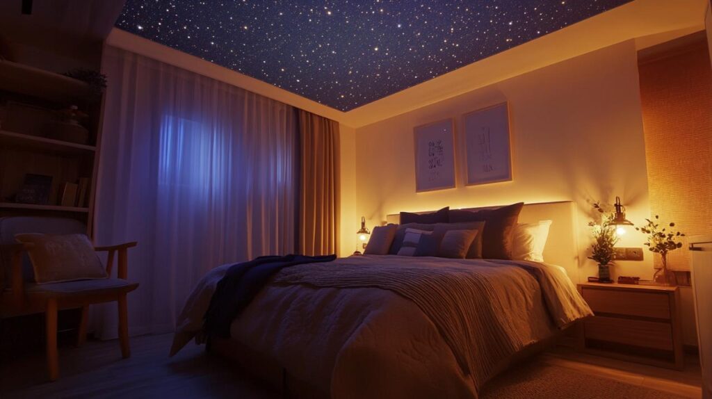 Consejos para instalar techos estrellados con PVC y fibra óptica en dormitorios