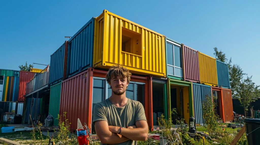 Los beneficios de las casas contenedor que permitieron a un joven de 26 años construir 200 m² por menos de 200.000 euros