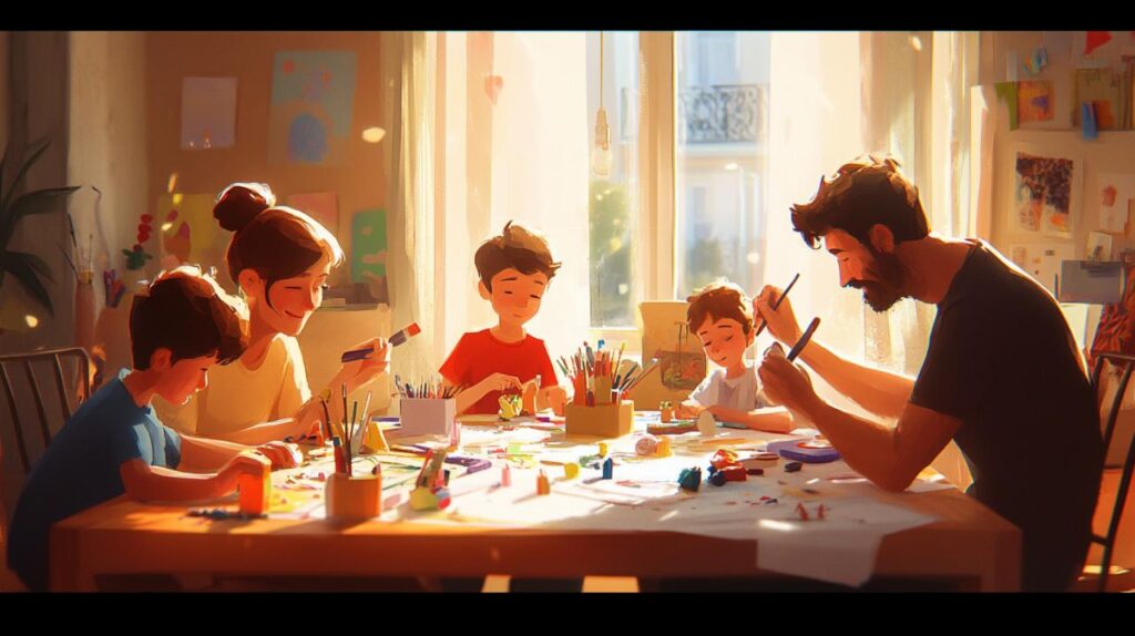 Cómo los trabajos manuales fomentan la creatividad y el bienestar en la familia