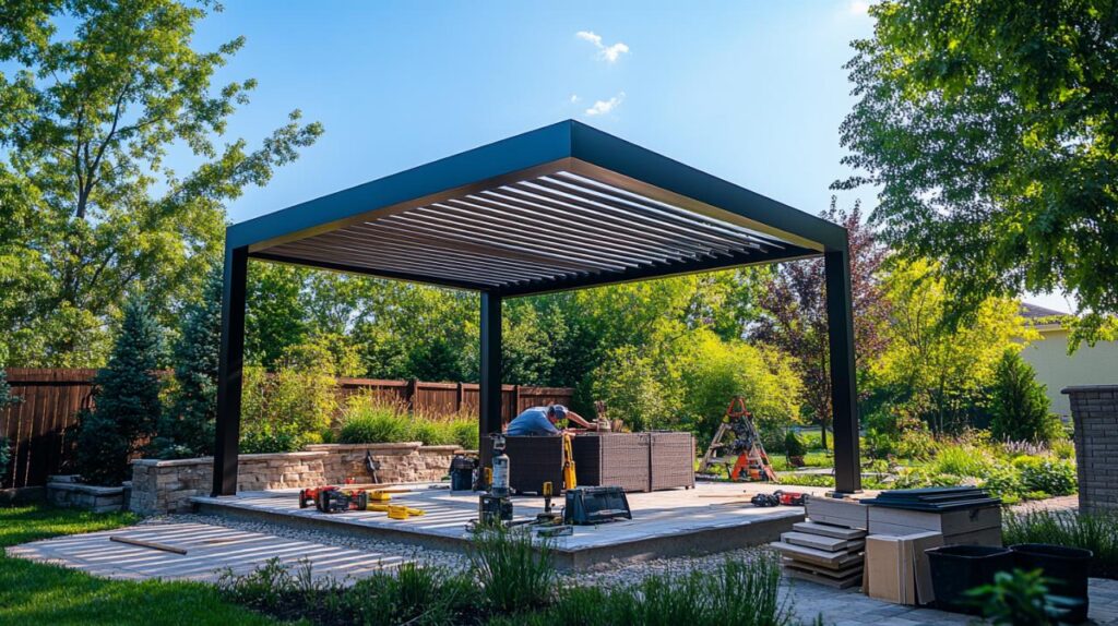 ¿Cómo instalar una pérgola de aluminio y reducir los costos de montaje?